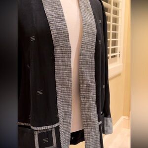 Black and Gray Cardigan